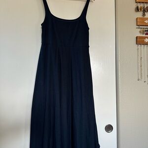 Beyond Yoga - Women's Navy blue Scoop Neck Maxi Dress